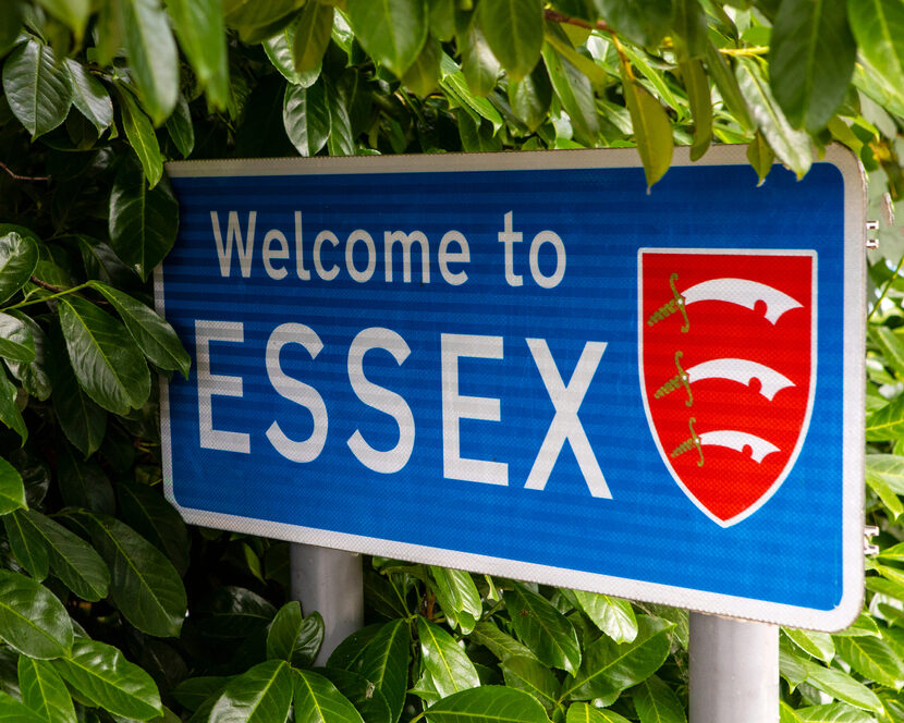 A sign saying welcome to Essex.